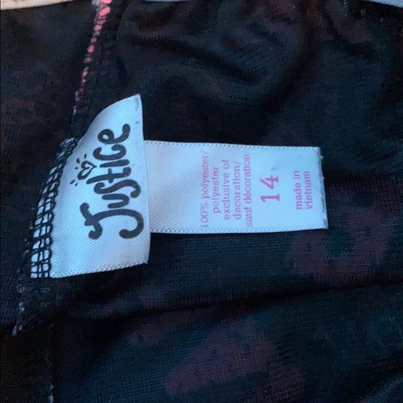 Justice Pink and Black Dance Shorts size 14 Kids - Picture 3 of 7
